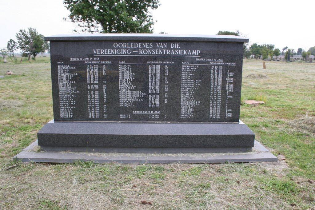 Vereeniging Concentration Camp Cemetery