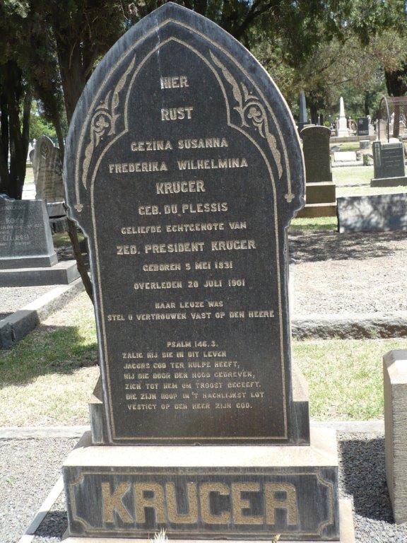 Grafsteen van Gezina du Toit
